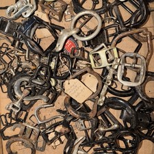 large Lot Of assortment harness buckles Latches Hooks Leather Works A lot More