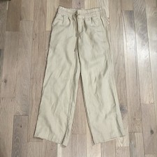 Quince European Linen Wide Leg Pant Size Small Driftwood