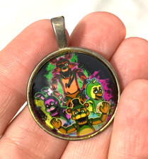 Five Nights at Freddy's FNAF 1 Inch Silver Plated Pendant No Chain