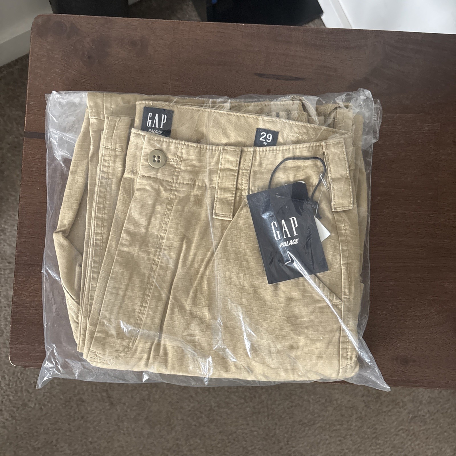 Palace x GAP mensz 29/30 Cargo Pants "Khaki" SS24 *RP$90* thumbnail 5