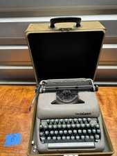 Vintage 1950s Smith-Corona Sterling Manual Typewriter with Case – Made in USA thumbnail