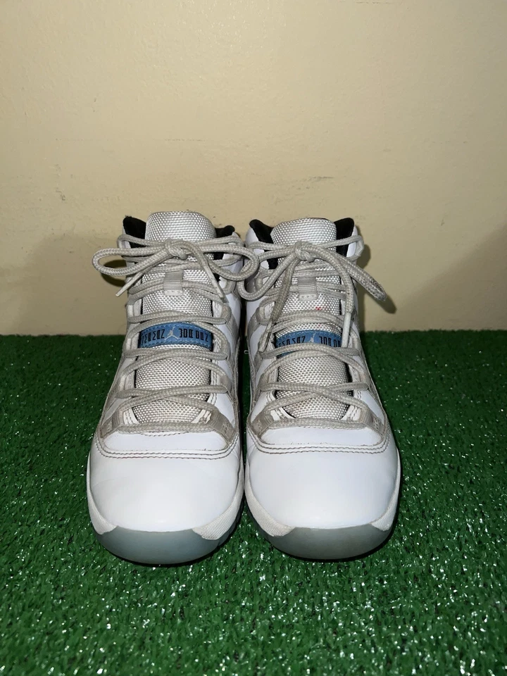 Nike Air Jordan 11 Retro PS Legend Azul Blanco 378039-104 Talla 2Y LEER Foto 2 de 4