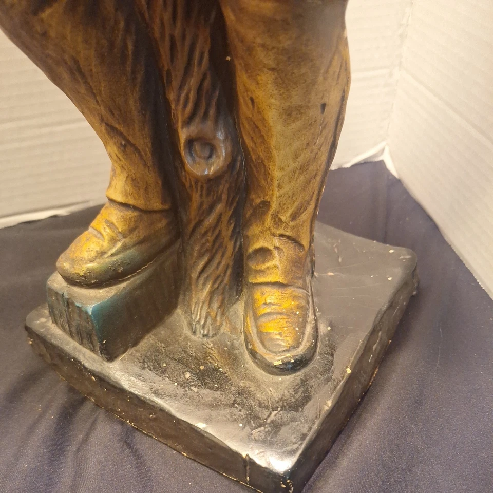 RARO DE COLECCIÓN AÑOS 50 Alfco Cigar Store Indian Chief exhibición de espuma de 24 pulgadas Foto 3 de 4