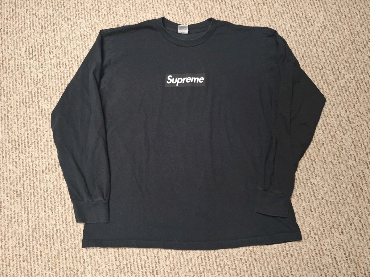 Supreme Size L Long Sleeve Solid Regular Size T-Shirts for Men for