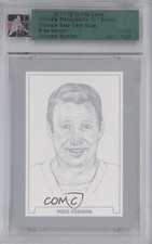 2011-12 ITG Ultimate Memorabilia 11th Edition Silver 37/63 Mike Vernon HOF 0f8