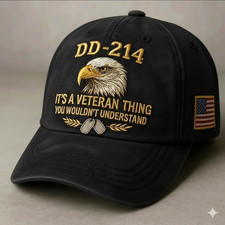 It's A Veteran Thing You Wouldn't Understand Embroidered Hat, DD-214 Patriotic