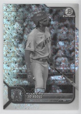 2022 Bowman Chrome Black & White Mini-Diamond Refractor 57/199 Jo Adell #29 0a3