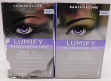 2 Pk Bausch Lomb Lumify Redness Reliever Eye Drops 20 Vials Ea Exp: 12/26 New