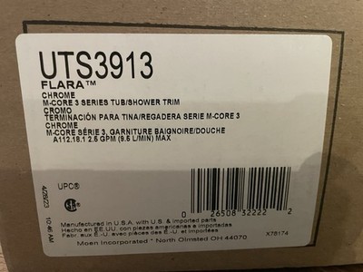 Moen UTS3913 Flara Single Function Pressure Balanced Tub and Shower Trim Kit