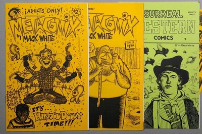 Mack White SIGNED MetaComix 2 & 3 underground mini comix RARE 100 COPIES 3 ZINES