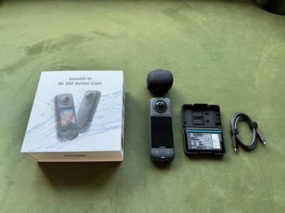 Insta360 X5 8K 360 Action Camera Black 2 Batteries