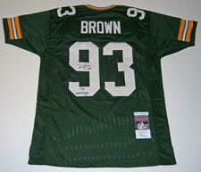 PACKERS Gilbert Brown signed custom jersey w/ The Gravedigger JSA AUTO Autograph