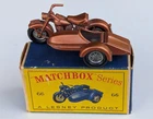 Lesney Matchbox No 66 Diecast Harley  Davidson  Motorcycle  (England)  With Box.