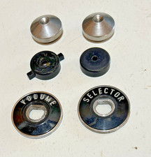 1955 Chevy Belair 210 150 Original 6 Piece Complete Set. 55 Knobs Bezels Spacers