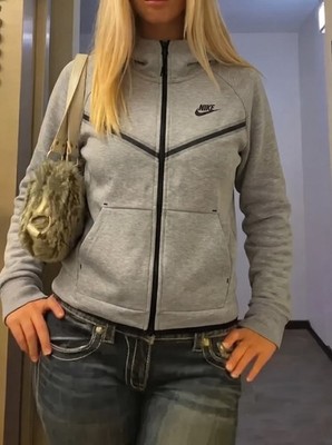 Nike Tech Fleece Pullover Damen Grau M Streetwear Sportswear Original