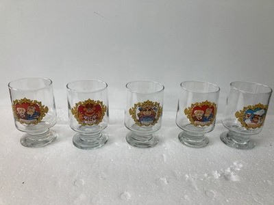 Vintage seltene Muppets Trinkgläser 1979 X5