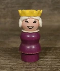 Vintage Fisher Price Little People Wooden Castle Queen....Free Shipping!