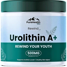 Pure Health - Urolithin A+ Supplement - Rewind - Mitopure - 60 Capsules