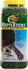 Zoo Med ReptiSticks Floating Aquatic Turtle Food with Kale 8-Ounce 2-Pack