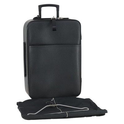 LOUIS VUITTON Taiga Pegas 55 Suitcase Black Boreal M32666 LV Auth