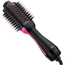 Professional Blow Dryer Brush with Ceramic Titanium Barrel for Ultimate Styling