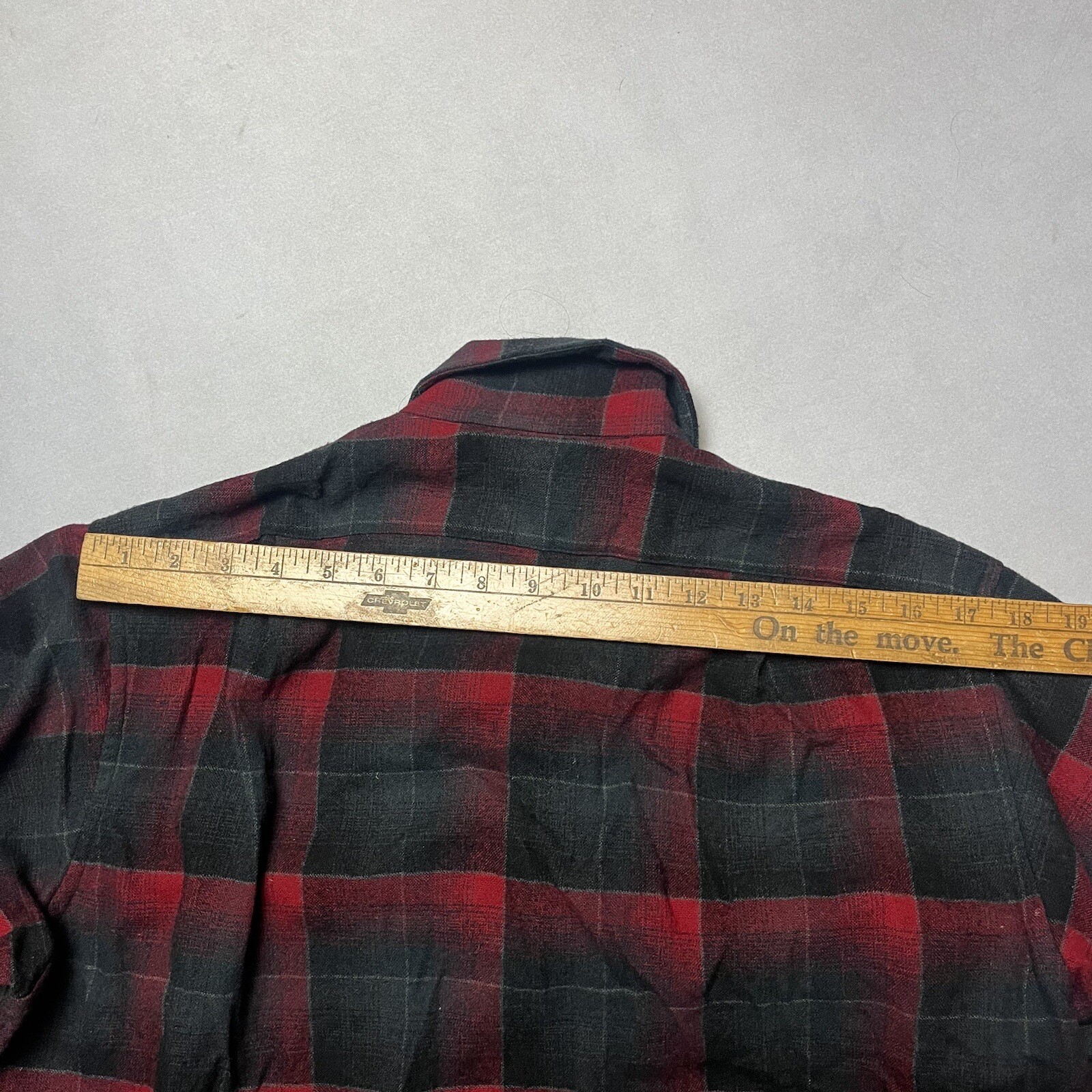 Vintage 60s Pendleton Loop Collar Shadow Plaid Wo… - image 9