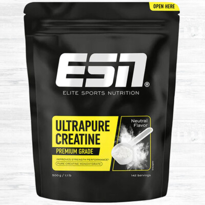 ESN Ultrapure Creatine 500g Beutel 59,80  /kg Kreatin Monohydrat Pulver Vegan