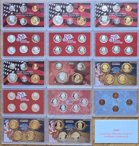 20 US Mint Silver Proof Sets, 1998 - 2018, No 2012, All With OGP/COA, 1 Owner - Picture 8 of 15