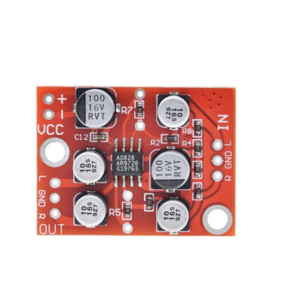 NEW AD828 DC 5V-15V 12V Stereo Preamp Power Amplifier Board Preamplifier Module