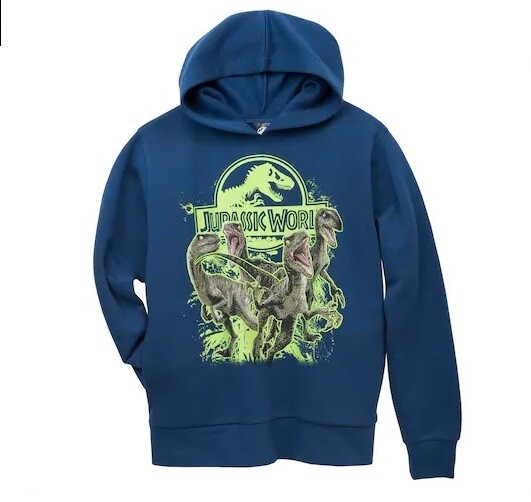 Jurassic World Hoodie Boy's 18/20 NeW Dinosaur Sweatshirt Jurassic Park