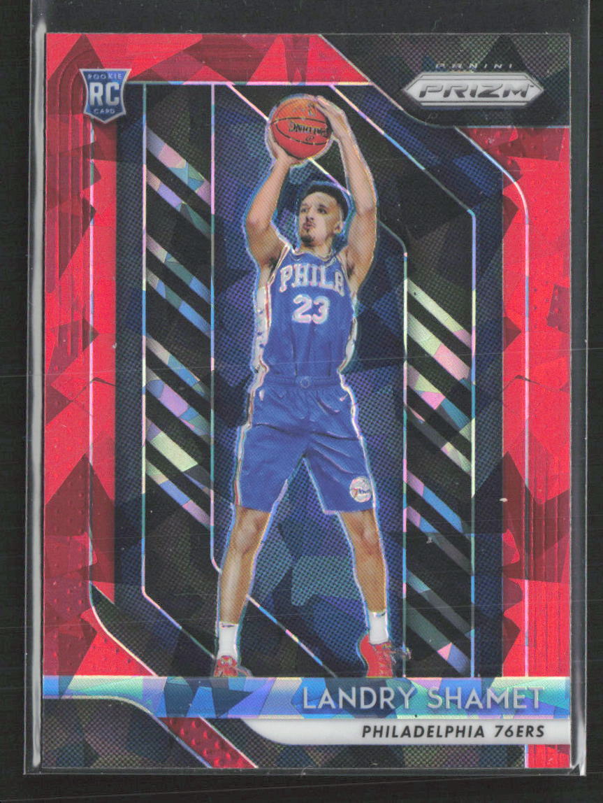2018-19 Panini Prizm #199 Landry Shamet Prizms Red Ice Philadelphia 76ers (V)
