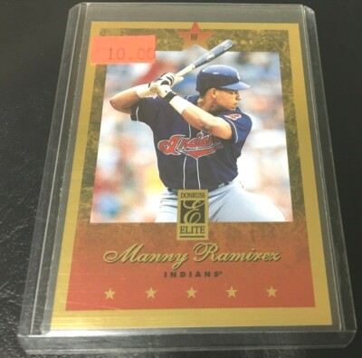 MANNY RAMIREZ 1997 DONRUSS ELITE GOLD INSERT CARD #18 CLEVELAND INDIANS