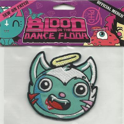 BLOOD ON THE DANCE FLOOR angel cat 2012 shaped - EMBROIDERED SEW ON PATCH sealed