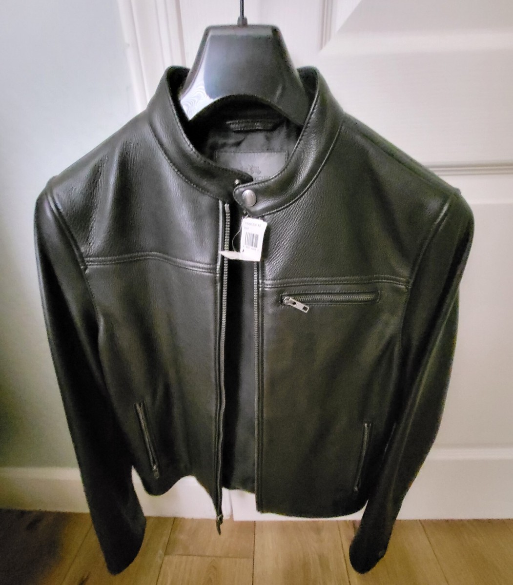 HOT Coach Moto Jacket Mens Coach Leather Jacket Coach Mens