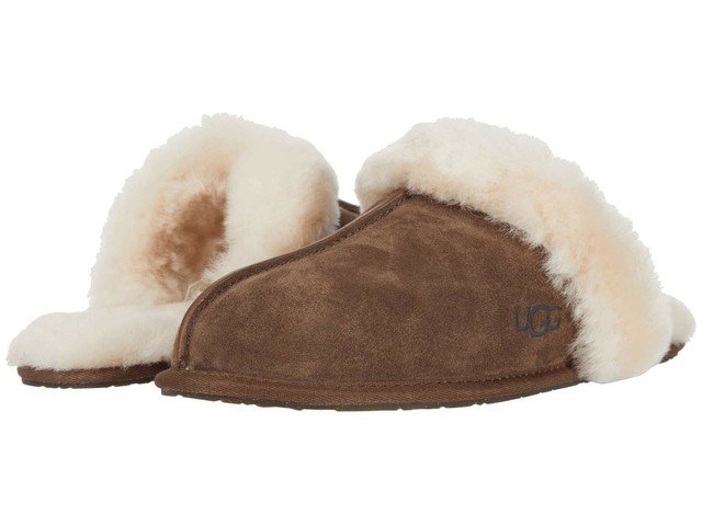 ugg scuffette ii womens chestnut brown sheepskin slippers