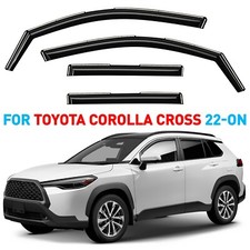 In-channel Window Visor Rain Guard Deflectors For Toyota Corolla Cross 2022-2025 In-channel Window Visor Rain Guard Deflectors For Toyota Corolla Cross 2022-2025