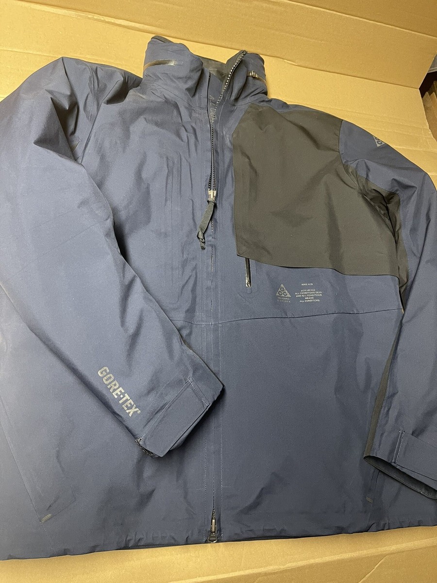 Nike Lab ACG 2-IN-1 Jacket Men's Sz XL Navy Blue Goretex Nike Lab ACG 2-IN-1 Jacket Men's Sz XL Navy Blue Goretex