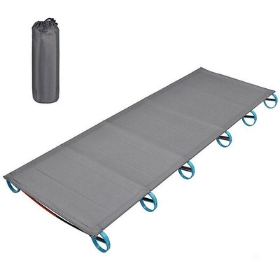 Outdoor Camping Portable Bed Aluminum Alloy Travel Cot for Ultralight Tent