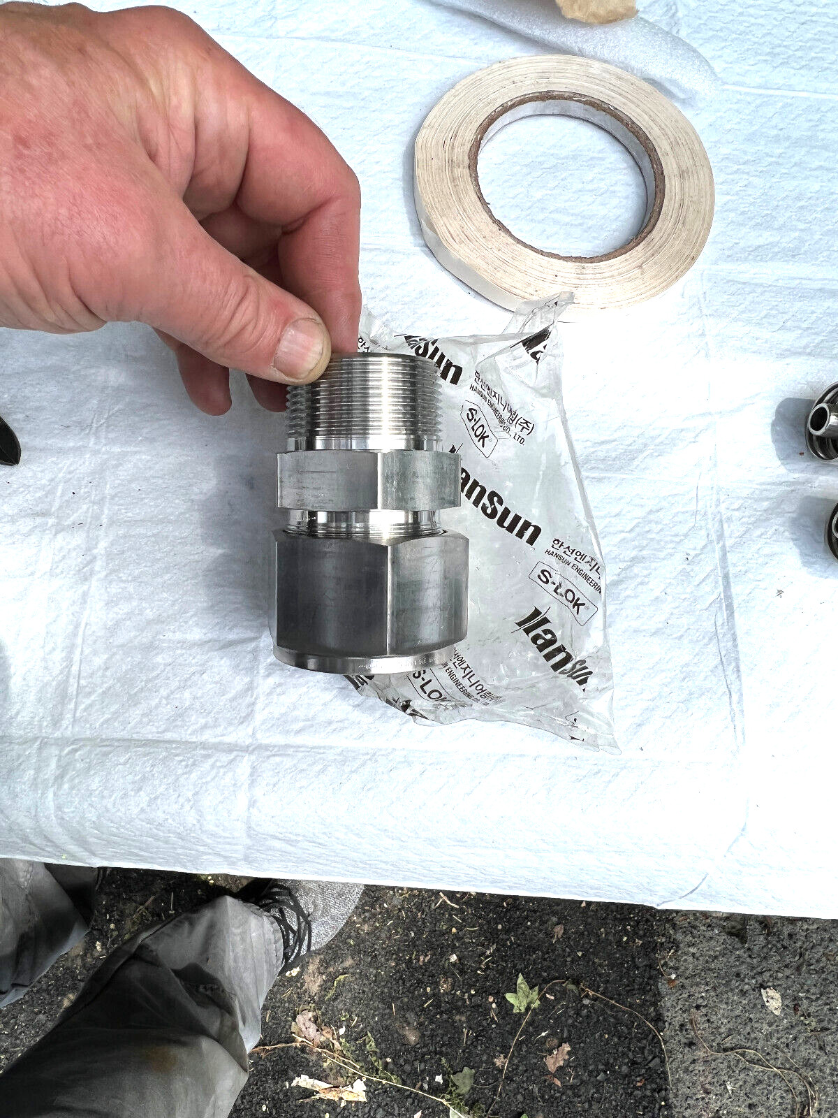 S-LOK* Male X2* 1-1/4 - 1-1/2 OD *STRAIGHT UNION * STAINLESS 316 * SMC-20-24N-S6