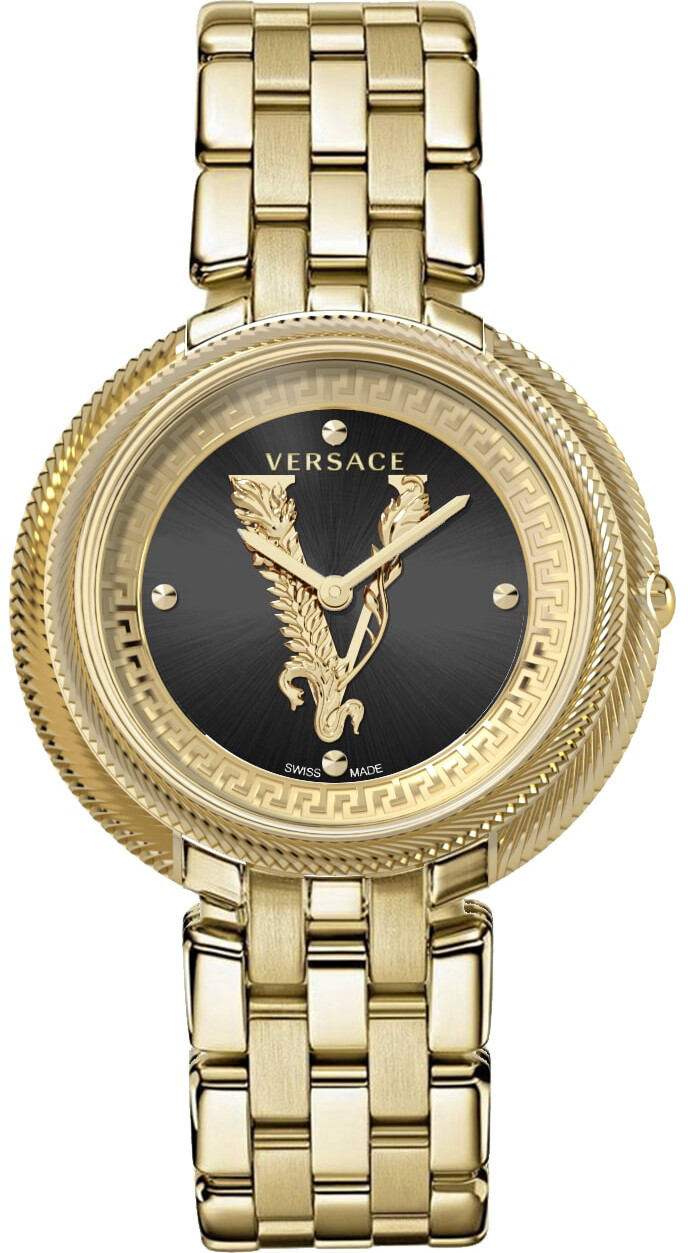 Versace VE2CA0723 Thea black gold Stainless Steel Women's Watch NEW