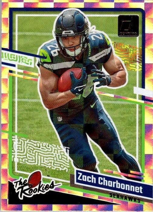 Zach Charbonnet 2023 Donruss Silver The Rookies #16 - Seahawks