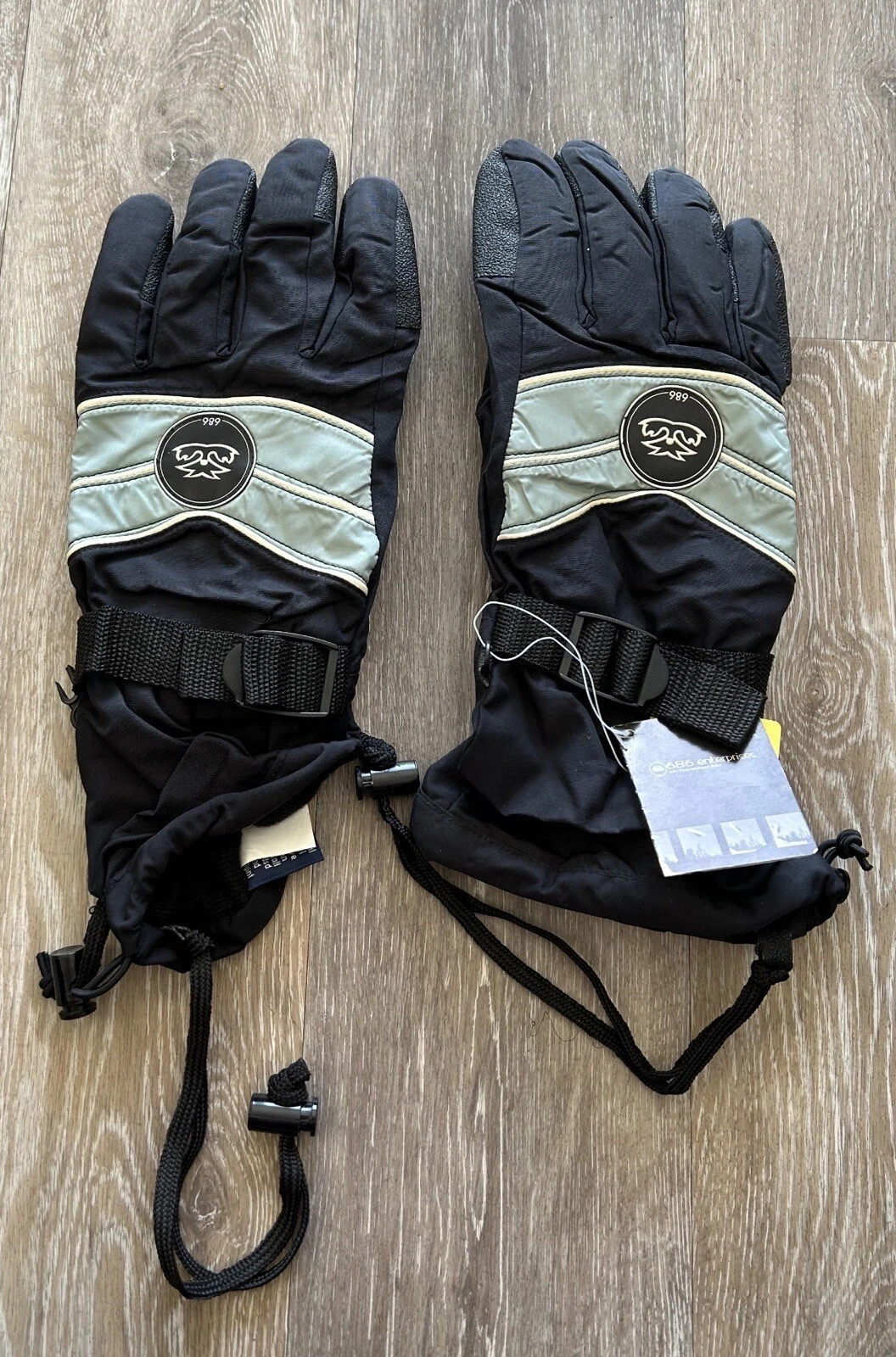 NEW 686 ENTERPRISES VINTAGE 90’S SNOW SURF MX SKI SNOWBOARD GLOVES LARGE XLARGE