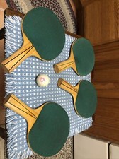 Ping Pong Pioneer Ball SHIELD TABLE TENNIS RACKET PADDLE l Vintage Vtg