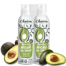 Chosen Foods Avocado Oil Spray Pack of 2 100 Pure Non GMO Gluten Free 13.5 Oz