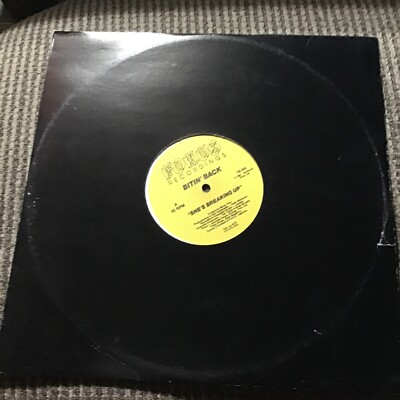 BITIN  BACK SHE S BREAKING UP/BOOM BOX 1991 FOKUS RECORDINGS PRINT 12  SINGLE 