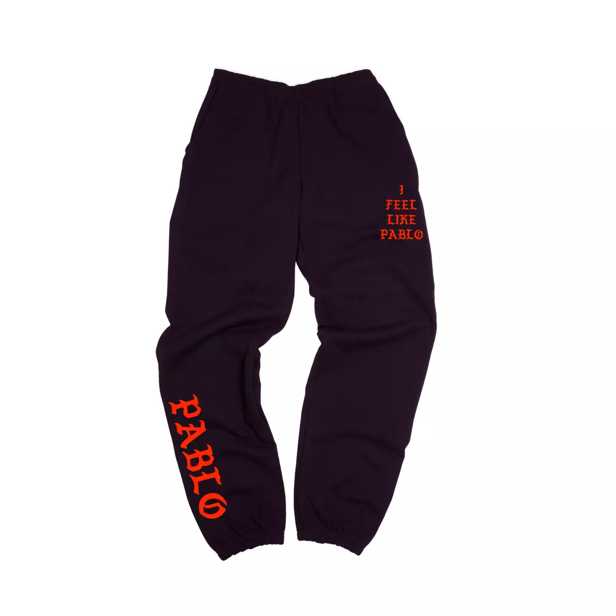 I Feel Like Pablo Sweatpants Kanye West Black Red eBay