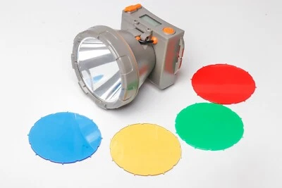 Rechargeable LED Headlamp 10 Watt Display w/ Colored Lenses Vapor Trail Outdoors