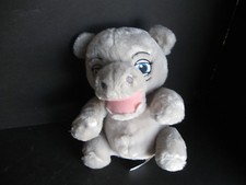 Walt Disney World Theme Park Plush Baby Hippo Stuffed Animal Soft Cuddly 9" tall