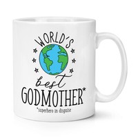 World's Best Godmother 284Ml Becher Tasse Muttertag Toll Geburtstag