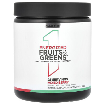 Energized Fruits & Greens, Mixed Berry, 4.87 oz (138 g)